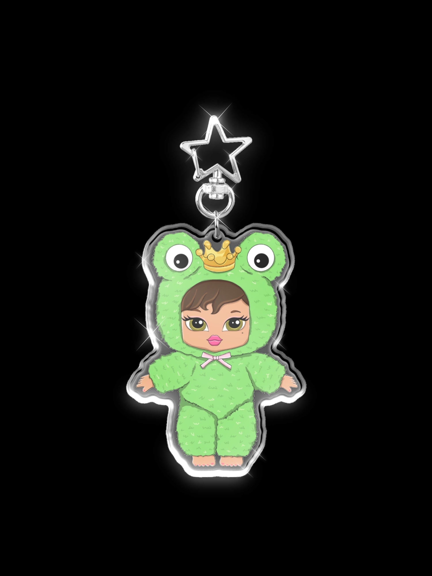 Froggy Star Charm Keychain