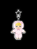 Pig Star Charm Keychain